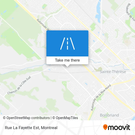 Rue La Fayette Est map