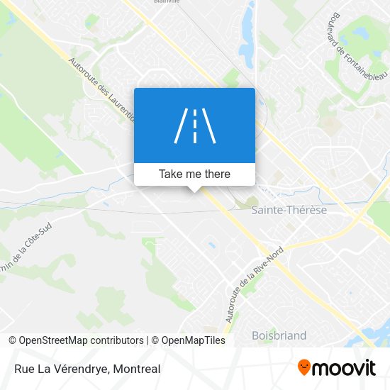 Rue La Vérendrye map