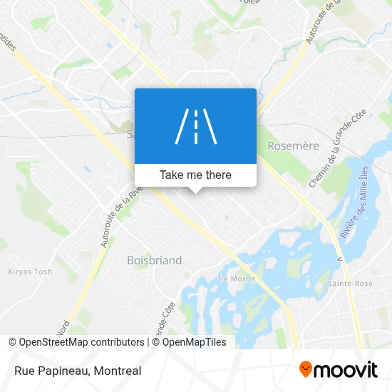 Rue Papineau map