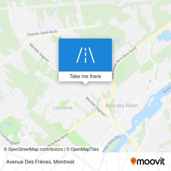 Avenue Des Frênes map