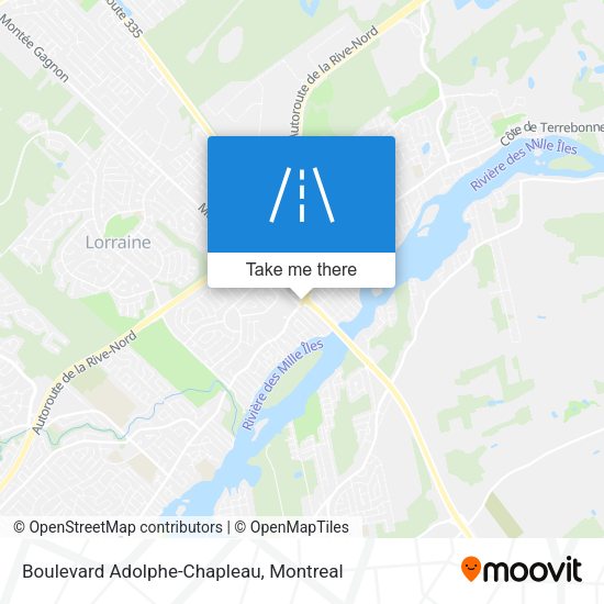 Boulevard Adolphe-Chapleau map