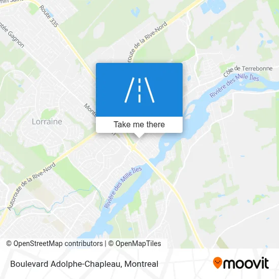 Boulevard Adolphe-Chapleau map