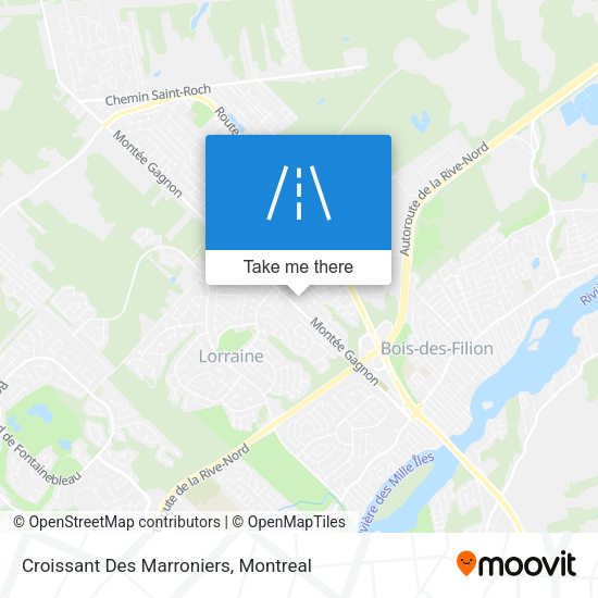 Croissant Des Marroniers map