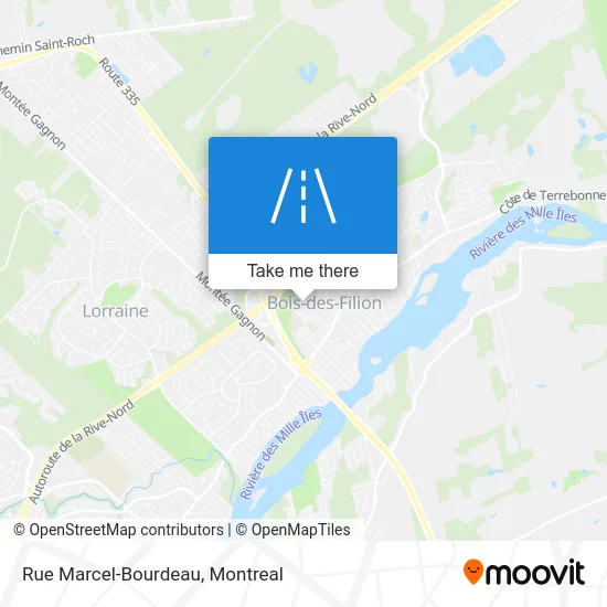 Rue Marcel-Bourdeau map