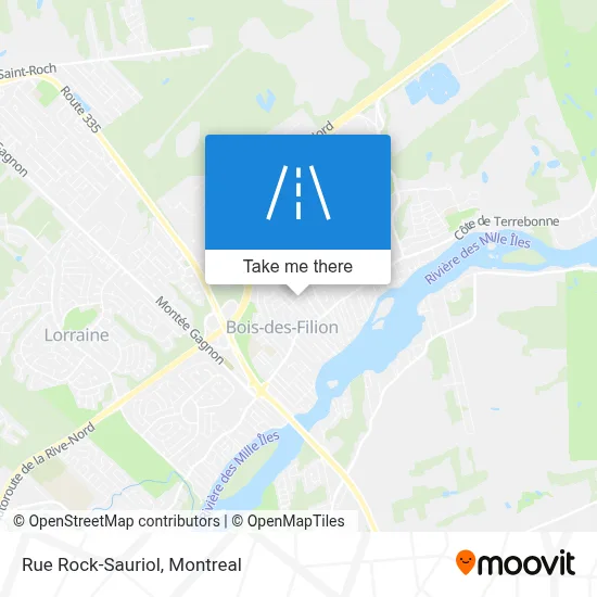 Rue Rock-Sauriol map