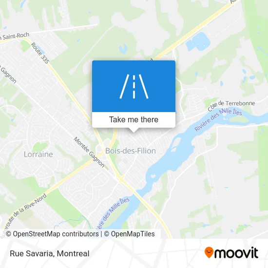 Rue Savaria map