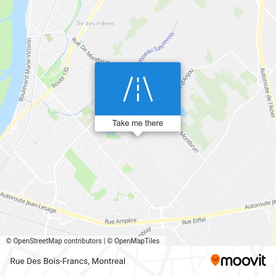 Rue Des Bois-Francs map