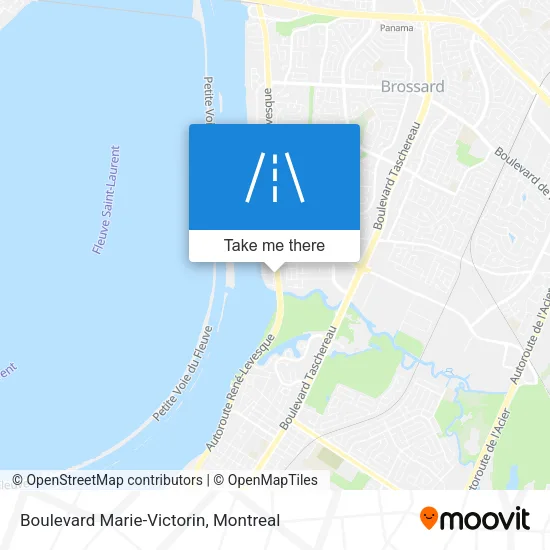 Boulevard Marie-Victorin map