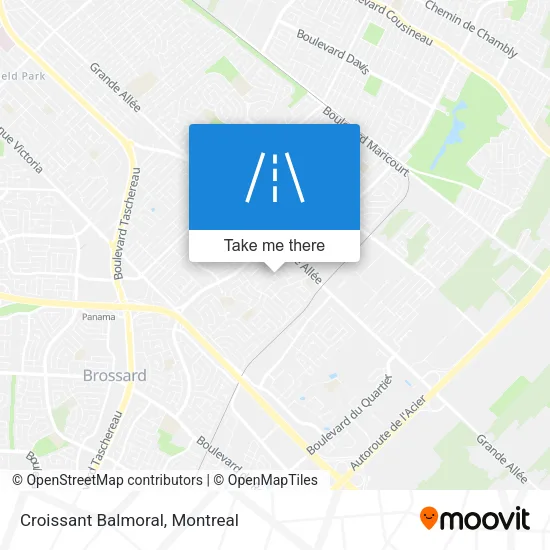 Croissant Balmoral map