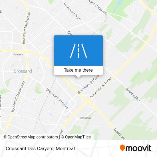Croissant Des Caryers map