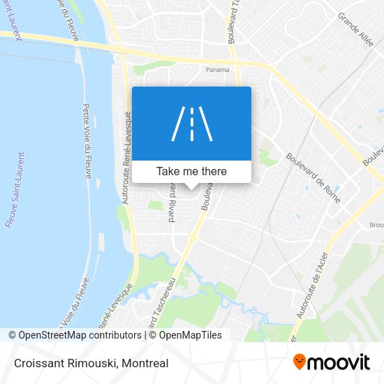Croissant Rimouski map