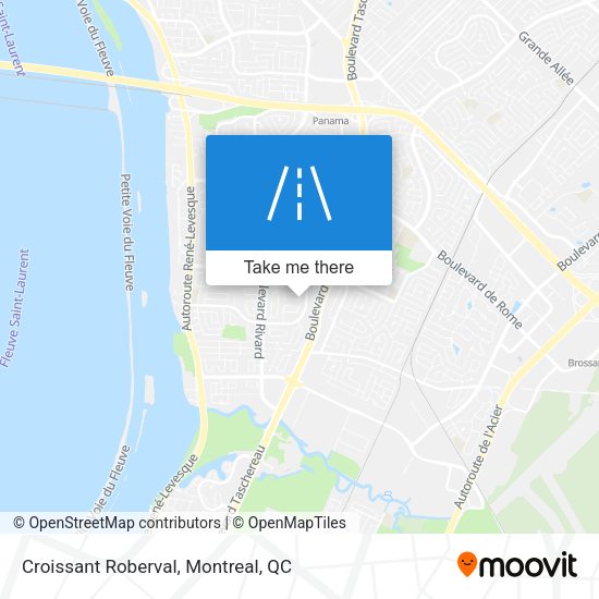 Croissant Roberval map