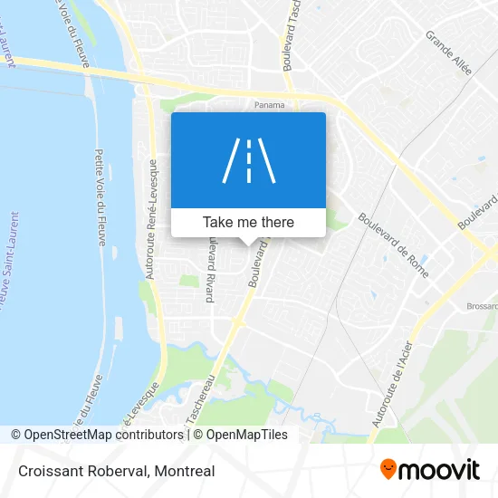 Croissant Roberval map