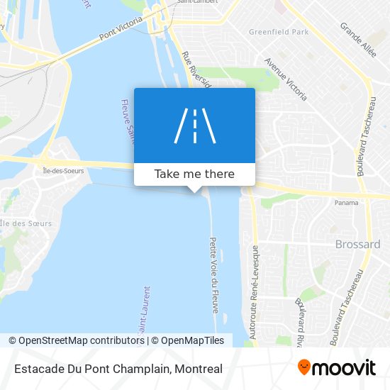 Estacade Du Pont Champlain map