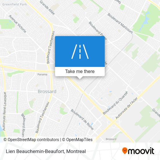 Lien Beauchemin-Beaufort map