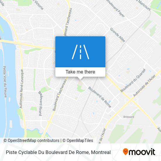 Piste Cyclable Du Boulevard De Rome map