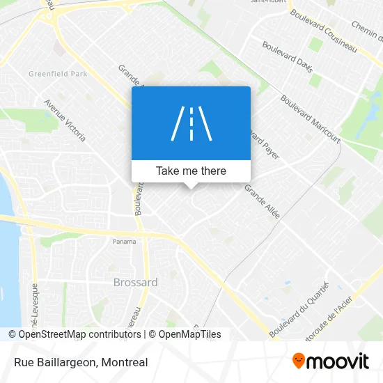 Rue Baillargeon map