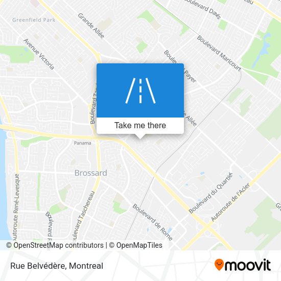 Rue Belvédère map
