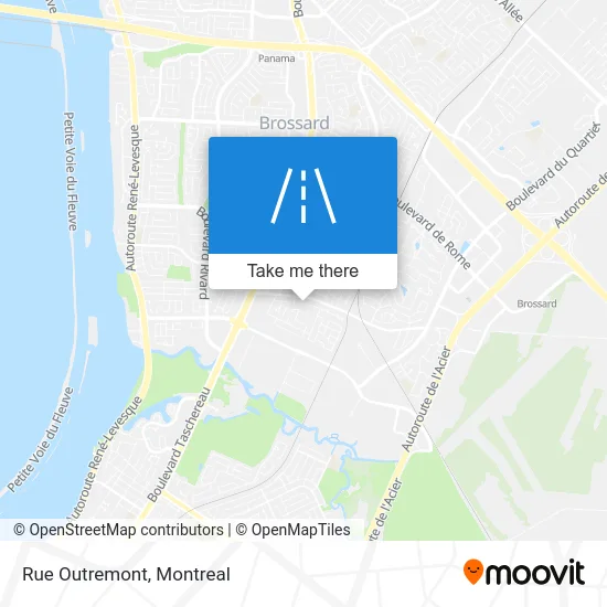 Rue Outremont map