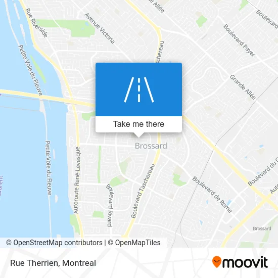 Rue Therrien map