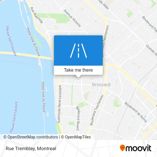 Rue Tremblay map