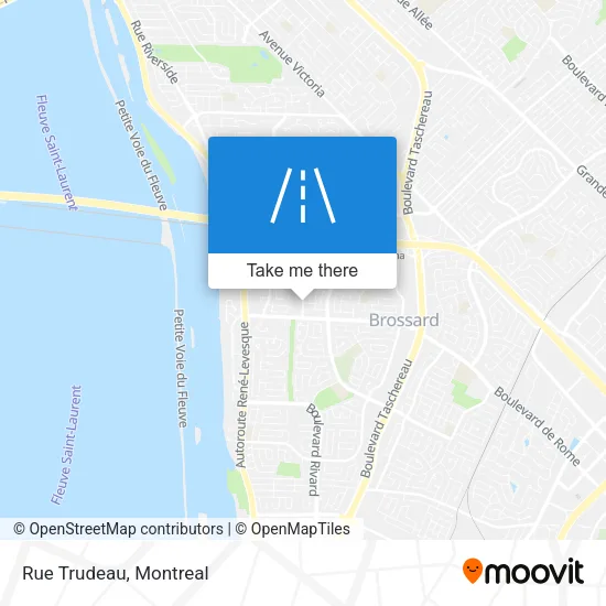 Rue Trudeau map