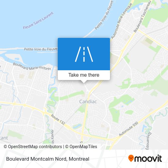 Boulevard Montcalm Nord map