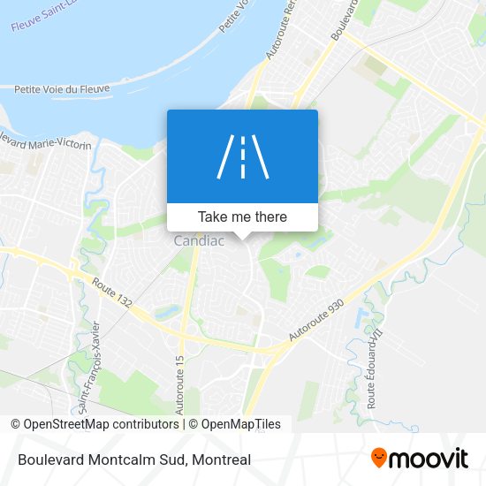 Boulevard Montcalm Sud map