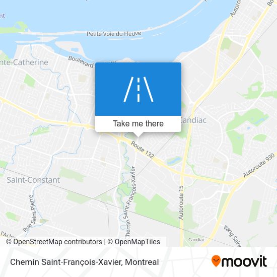 Chemin Saint-François-Xavier map