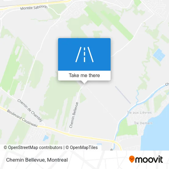 Chemin Bellevue map