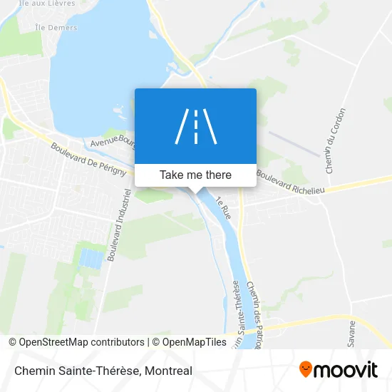 Chemin Sainte-Thérèse map