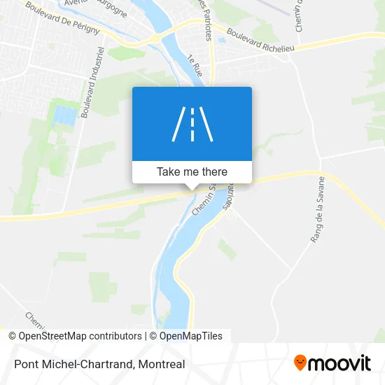 Pont Michel-Chartrand map