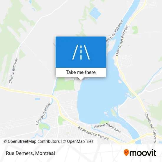 Rue Demers map