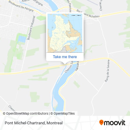 Pont Michel-Chartrand map
