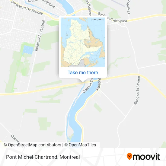 Pont Michel-Chartrand map