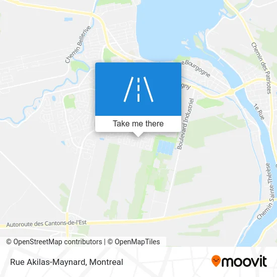 Rue Akilas-Maynard map