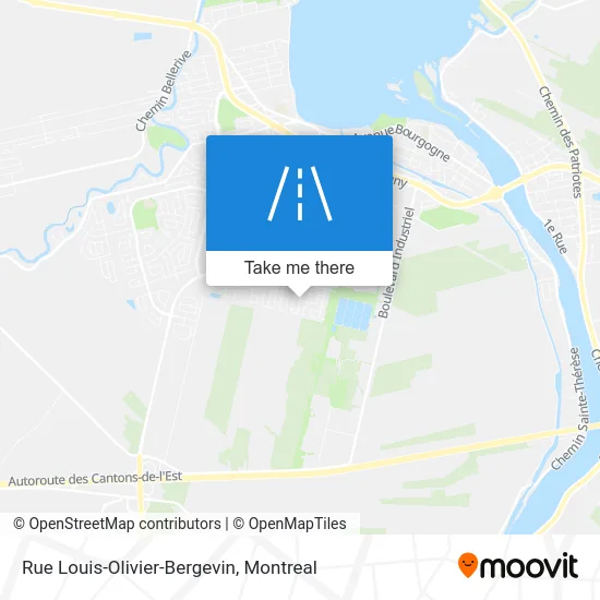 Rue Louis-Olivier-Bergevin map