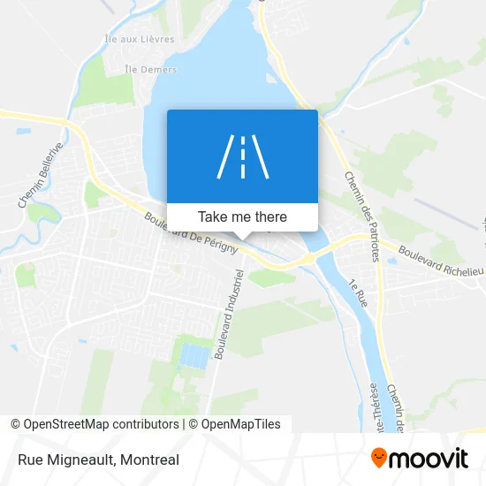 Rue Migneault map