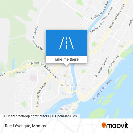 Rue Lévesque map