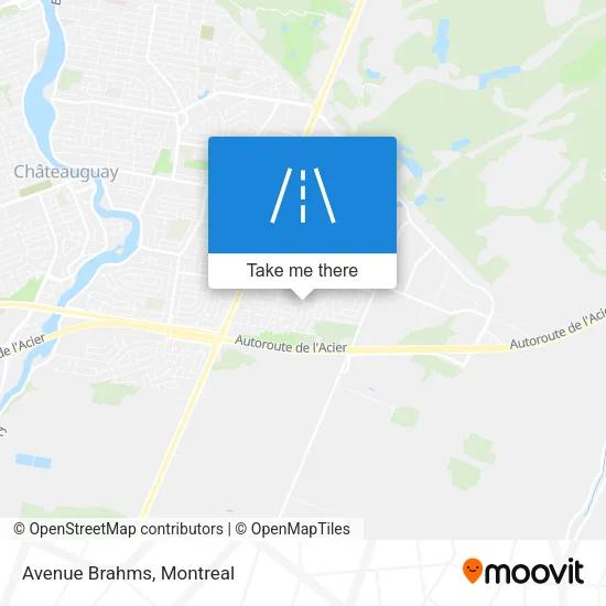 Avenue Brahms map