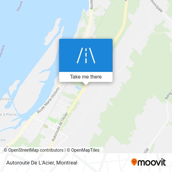 Autoroute De L'Acier map