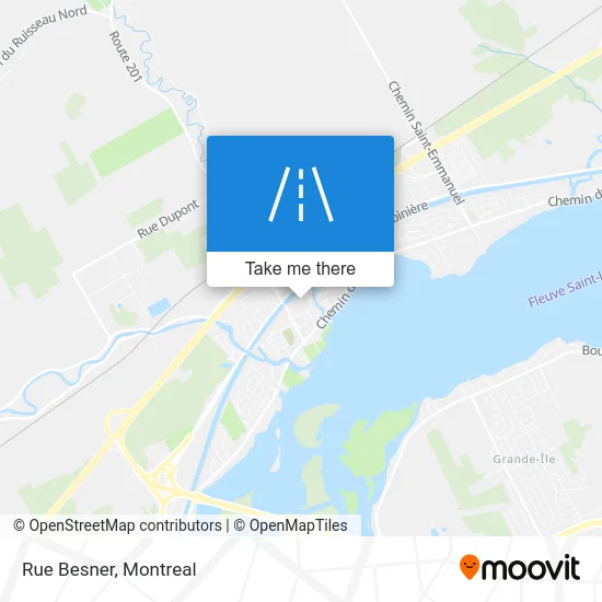 Rue Besner map