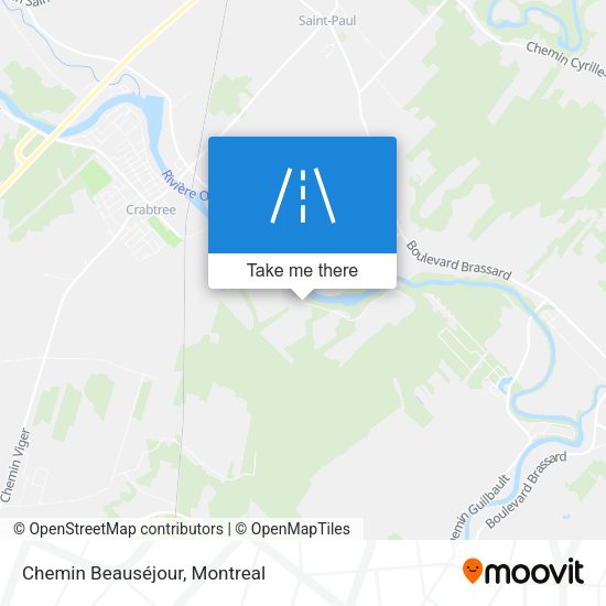 Chemin Beauséjour map
