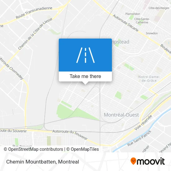 Chemin Mountbatten map