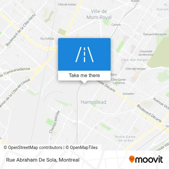 Rue Abraham De Sola map