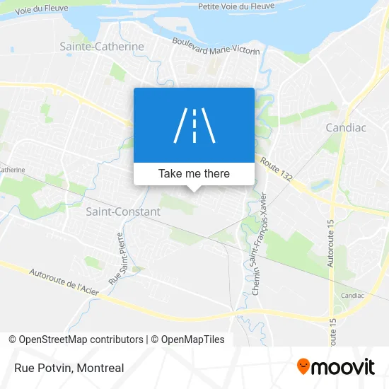 Rue Potvin map