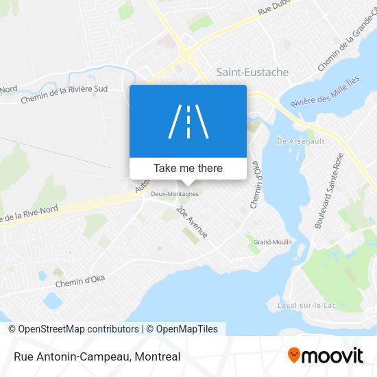 Rue Antonin-Campeau map