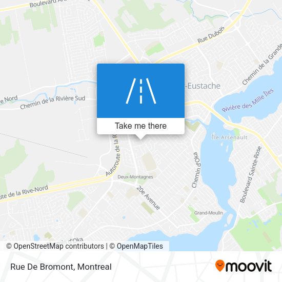 Rue De Bromont map