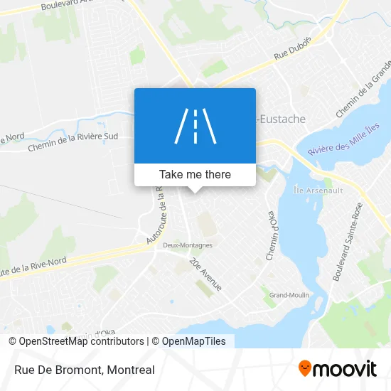 Rue De Bromont map