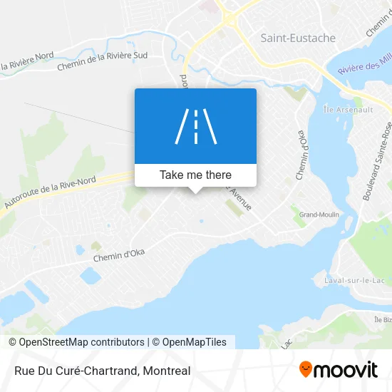 Rue Du Curé-Chartrand map